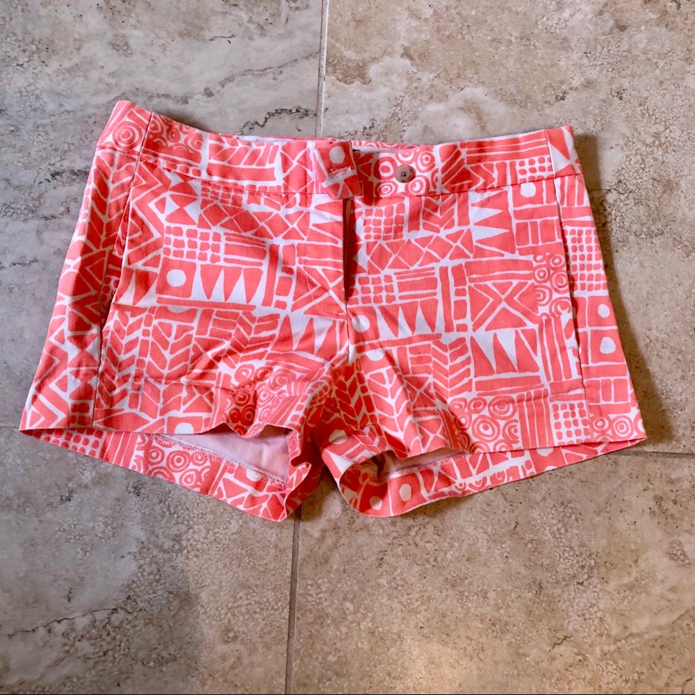 J. Crew Aztec Orange 3” Shorts